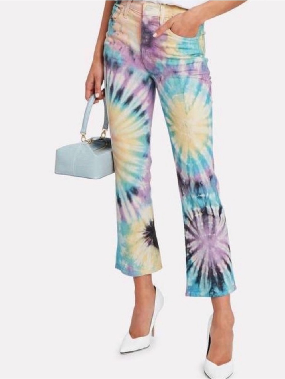 MOTHER | The Tripper | Swirling Secrets
Pastel Tie Dye Jeans | size 27